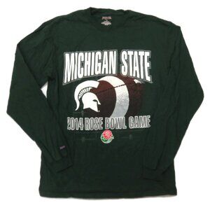 Michigan State 2014 Rose Bowl‎ T-Shirt Mens Medium Long Sleeve Jansport
